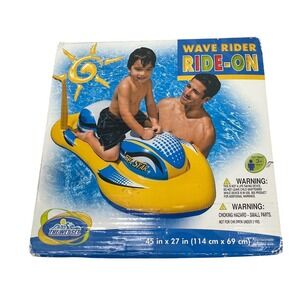 Vintage Intex The Wet Set Wave Rider Ride-On Sea‎ Star Inflatable Pool Float Toy